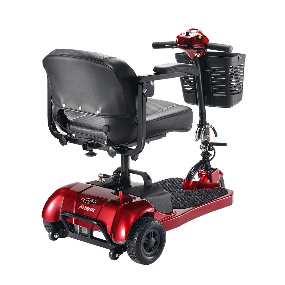 Freerider USA Ascot 3 Premium Electric Lightweight 3-Wheel Mobility Scooter, 325LBS (SAK96835)