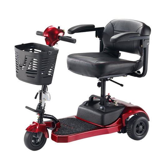 Freerider USA Ascot 3 Premium Electric Lightweight 3-Wheel Mobility Scooter, 325LBS (SAK96835)