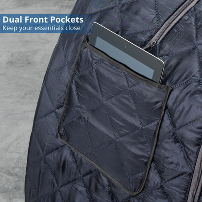 Oversized Portable Steam Sauna for Weight Loss, Detox & Relaxation at Home, Chair Included - Dark Blue