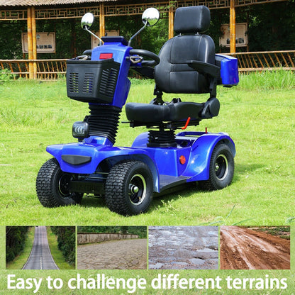 Zvg 4-Wheel Heavy-Duty 48V20AH Electric All-Terrain Mobility Scooter, 500W (SAK93647)