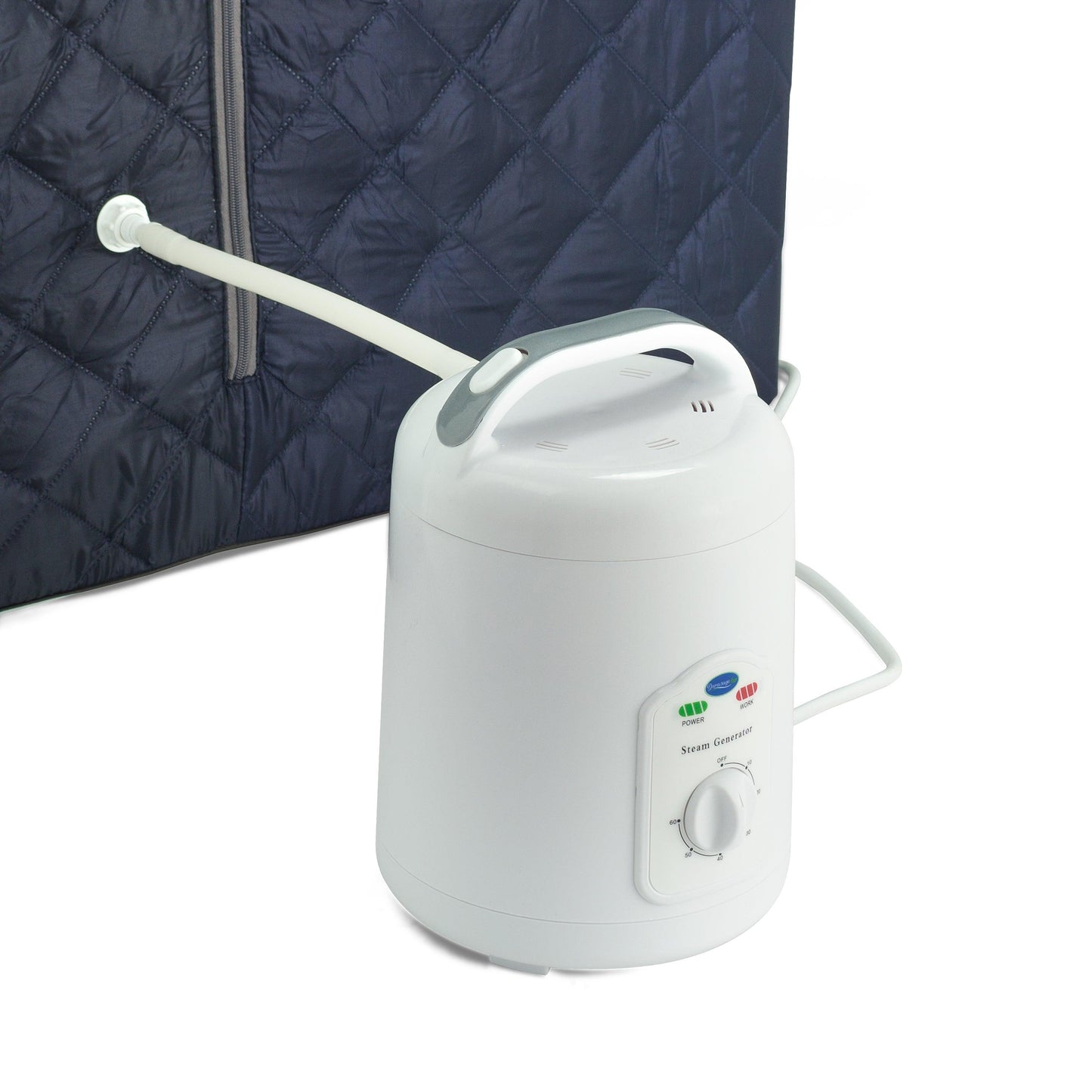 Oversized Portable Steam Sauna for Weight Loss, Detox & Relaxation at Home, Chair Included - Dark Blue