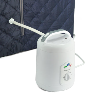 Oversized Portable Steam Sauna for Weight Loss, Detox & Relaxation at Home, Chair Included - Dark Blue