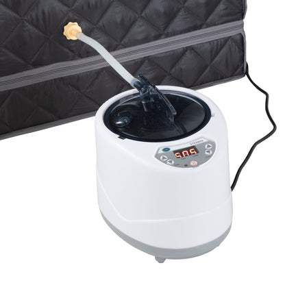 Durasage Portable Full Body Steam Sauna for at Home | 1200W 2.6L Steam Generator Including Remote Control | Portable Chair (1-Person)