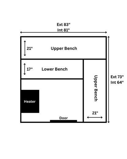 The Sweat Cabin Deluxe (6 Person)