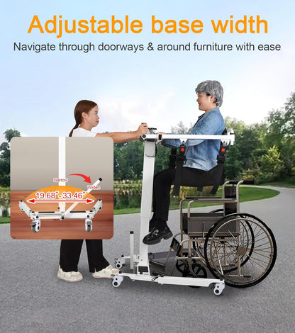 Electric Lift Transfer Patient to Car, Transport Device for Elderly Home Use, Disability Aid Product for Adults, Caregiver Supplies