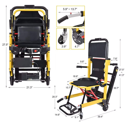 Motivo Heavy-Duty Electric Motorized Handicap Elderly EMS Home Stair Climbing Wheelchair Lift, 350LBS [FDA-Approved] (SAK54615)