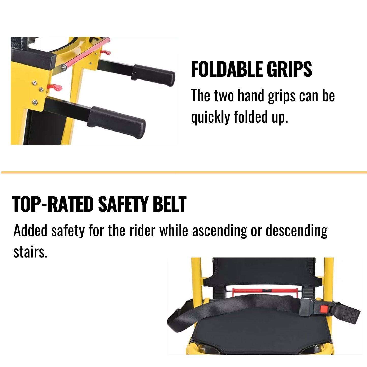 Motivo Heavy-Duty Electric Motorized Handicap Elderly EMS Home Stair Climbing Wheelchair Lift, 350LBS [FDA-Approved] (SAK54615)