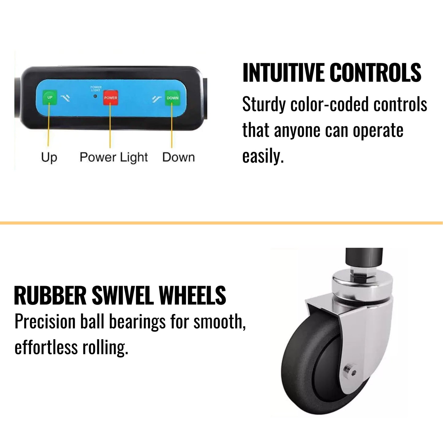 Motivo Heavy-Duty Electric Motorized Handicap Elderly EMS Home Stair Climbing Wheelchair Lift, 350LBS [FDA-Approved] (SAK54615)