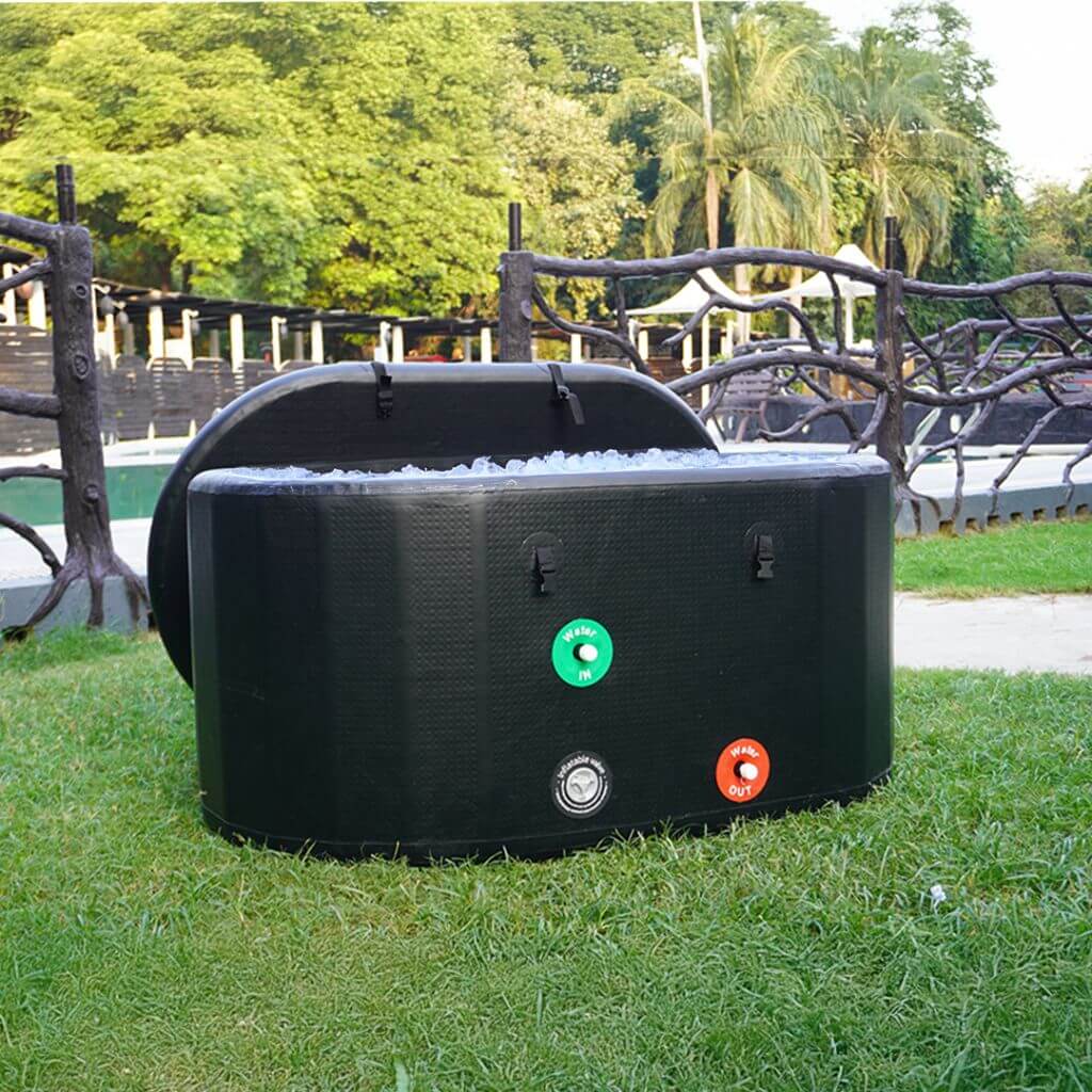 Extra Large Portable Ice Bath Tub X Pro with 2 Tags for Water Chiller Compatibility and Prolonged Temperature Retention