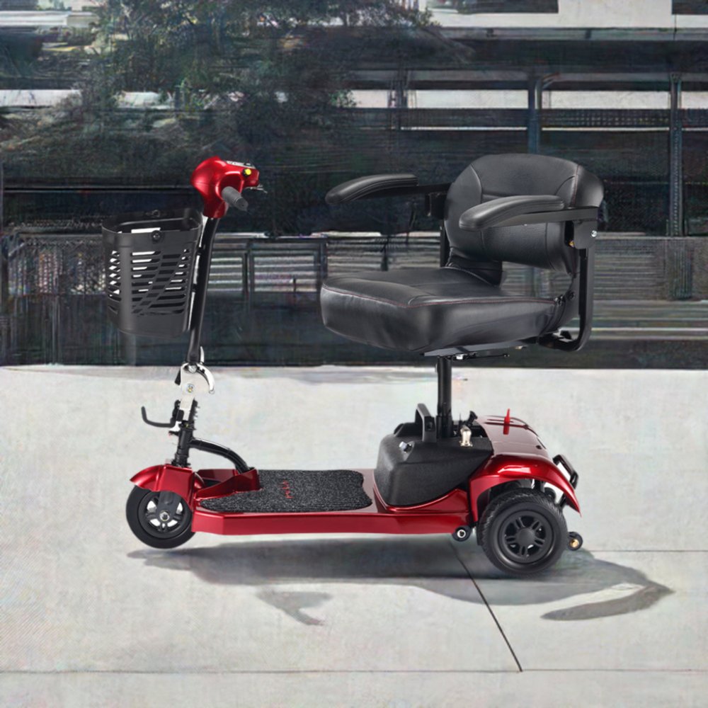 Freerider USA Ascot 3 Premium Electric Lightweight 3-Wheel Mobility Scooter, 325LBS (SAK96835)