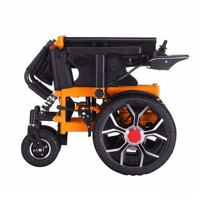 Motivo Heavy-Duty Ultralight All-Terrain Electric Airplane-Approved Foldable Wheelchair, 300LBS (SAK63147)