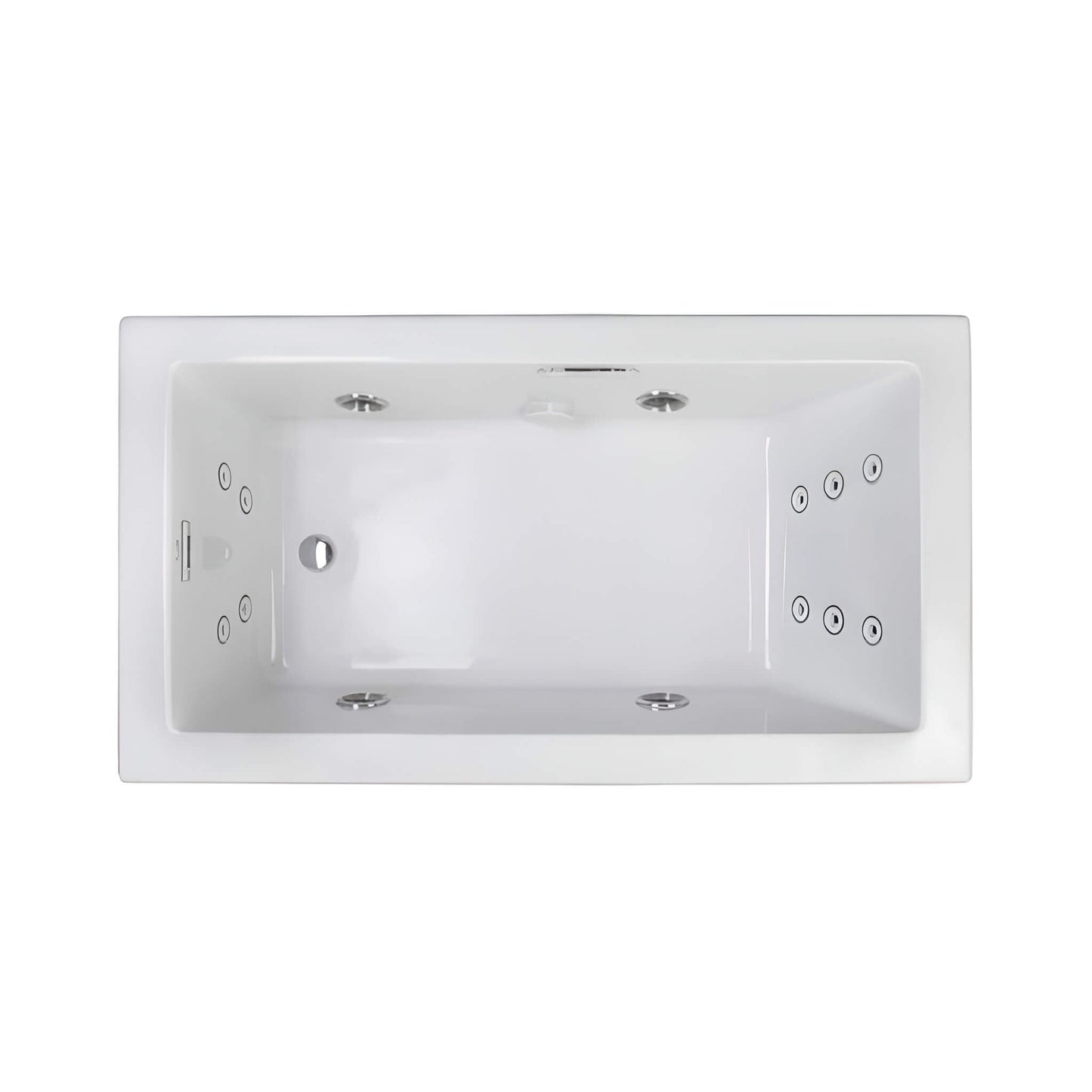Jacuzzi Elara 72" Rectangle Whirlpool Bathtub With Left Drain [JELA7236WLR2HX] (SAK61507)
