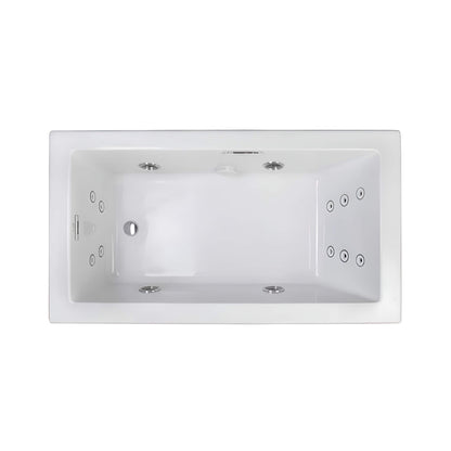Jacuzzi Elara 72" Rectangle Whirlpool Bathtub With Left Drain [JELA7236WLR2HX] (SAK61507)