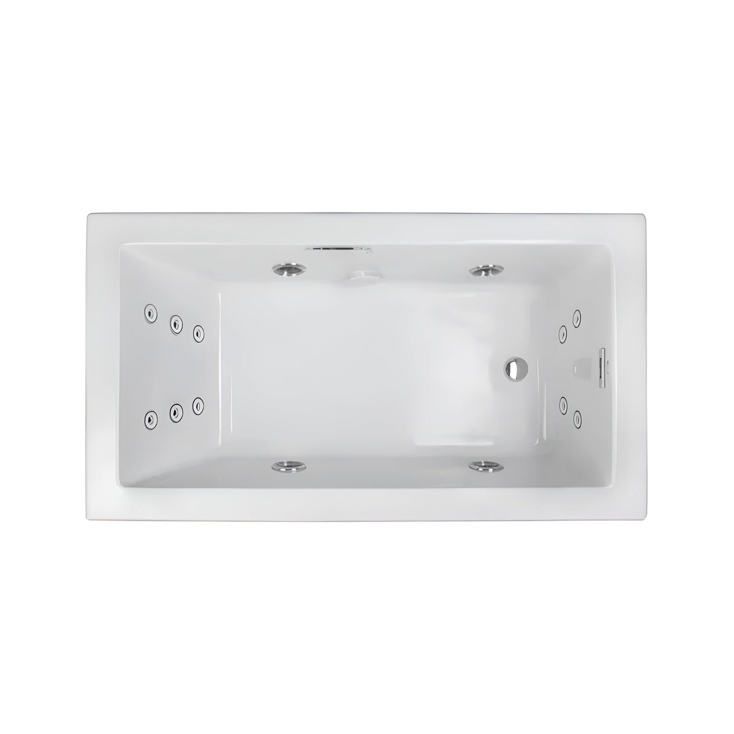 Jacuzzi Elara 72" Drop-In Whirlpool Bathtub With 10 AccuPro Jet [JELA7242WRL2HX] (SAK32651)