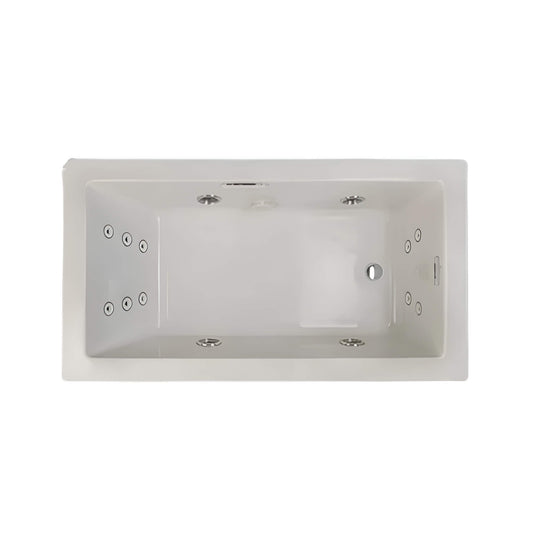 Jacuzzi Elara 72" Drop-In Whirlpool Bathtub With 10 AccuPro Jet [JELA7242WRL2HX] (SAK32651)