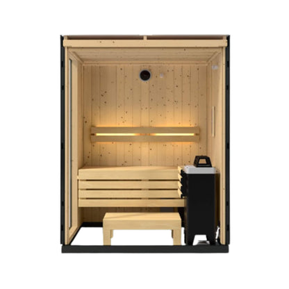 Kohler C1 Indoor Graphite Gray Freestanding Alcove Design Sauna Kit (SAK93182)