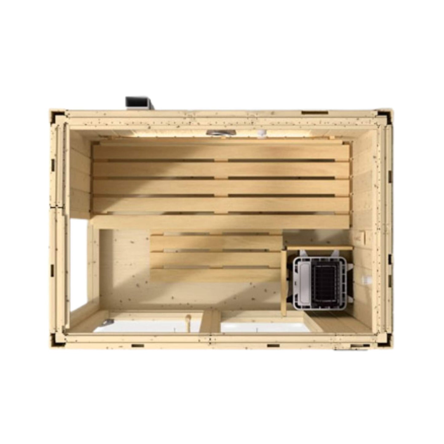 Kohler C1 Luxury Indoor Scandinavian Spruce Home Sauna Kit (SAK60418)