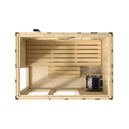 Kohler C1 Luxury Indoor Scandinavian Spruce Home Sauna Kit (SAK60418)