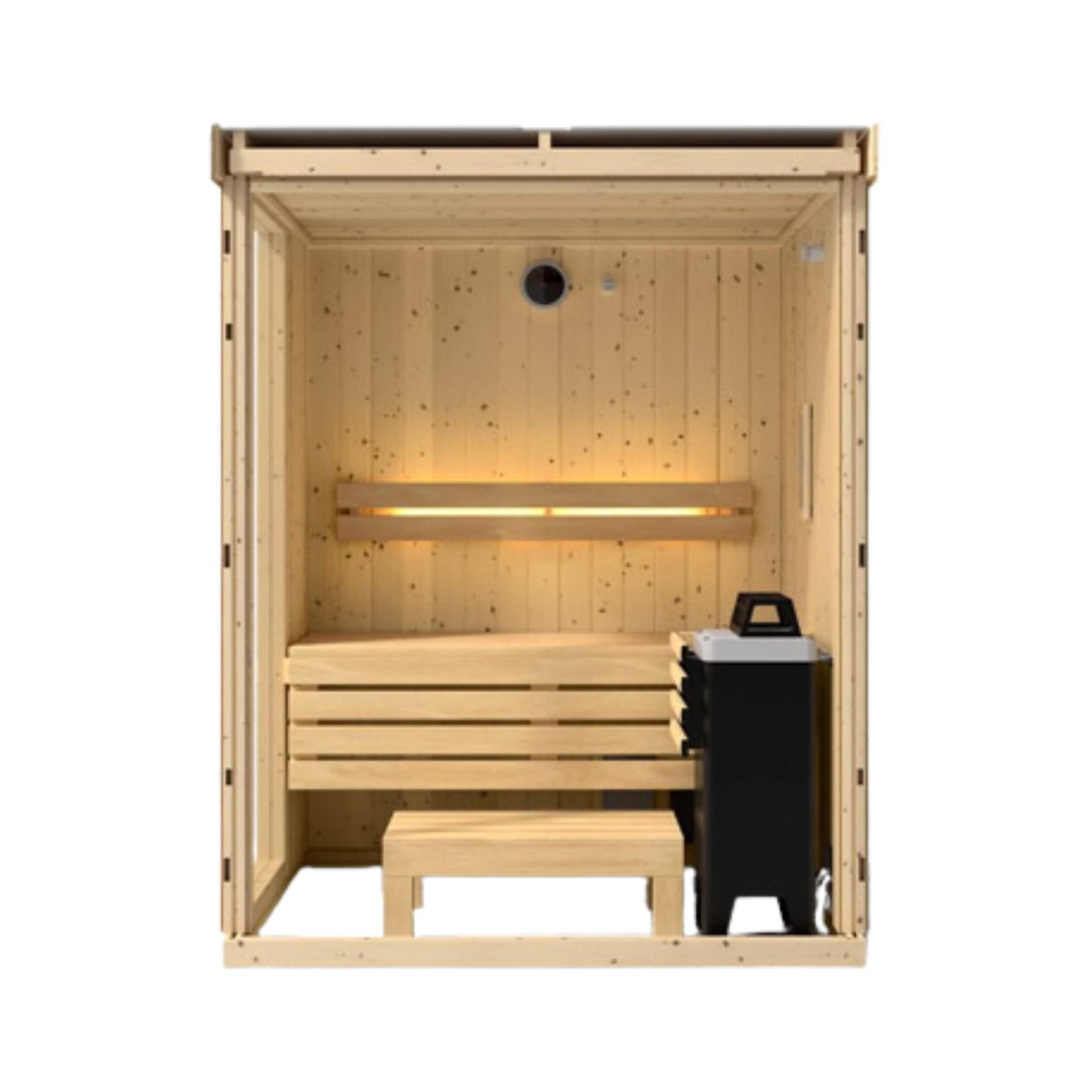 Kohler C1 Luxury Indoor Scandinavian Spruce Home Sauna Kit (SAK60418)