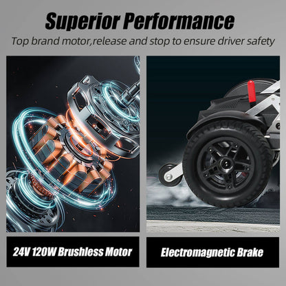 Lightweight Powered Folding Mobility Scooter For Adults And Seniors (SAK53214)