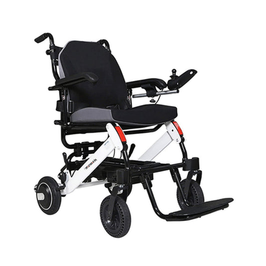 Maidesite 17.5-Inch Wide Seat Lightweight Electric Folding Wheelchair, 500W (SAK33689)
