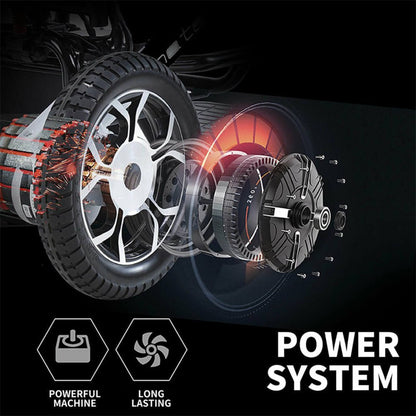 Maidesite 17.5-Inch Wide Seat Lightweight Electric Folding Wheelchair, 500W (SAK33689)