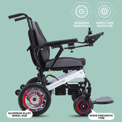 Mate Lightweight Foldable Electric Dual Motor Power Motorized Mobility Wheelchair, 250LBS (SAK79245)
