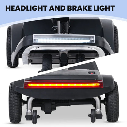 Metro Mobility Air Classic Electric 24V/12AH 250W Airline Approved Portable Folding Mobility Scooter, 265LBS (SAK96425)