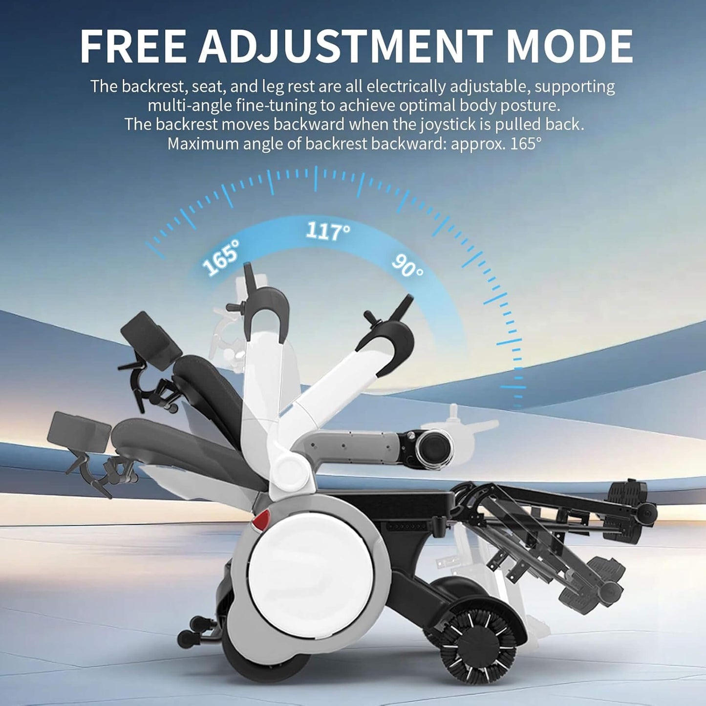 Motivo One-Touch Zero Gravity Electric Folding Wheelchair [FDA-Approved] (SAK20968)