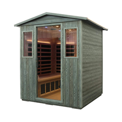 Thermora 4-Person Full-Spectrum Low EMF Carbonized Composite Infrared Sauna Room With Bluetooth Speakers (SAK70182)