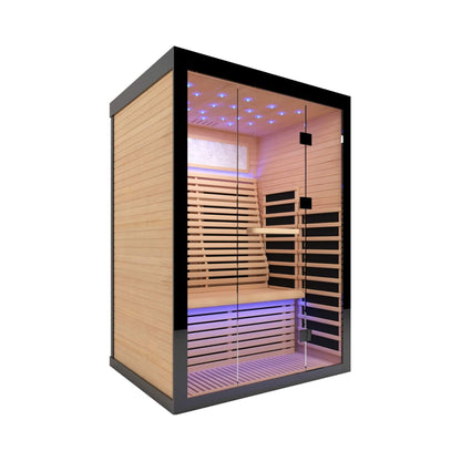 Thermora Luxury 2-Person Canadian Hemlock Wood Far Infrared Home Sauna (SAK56874)