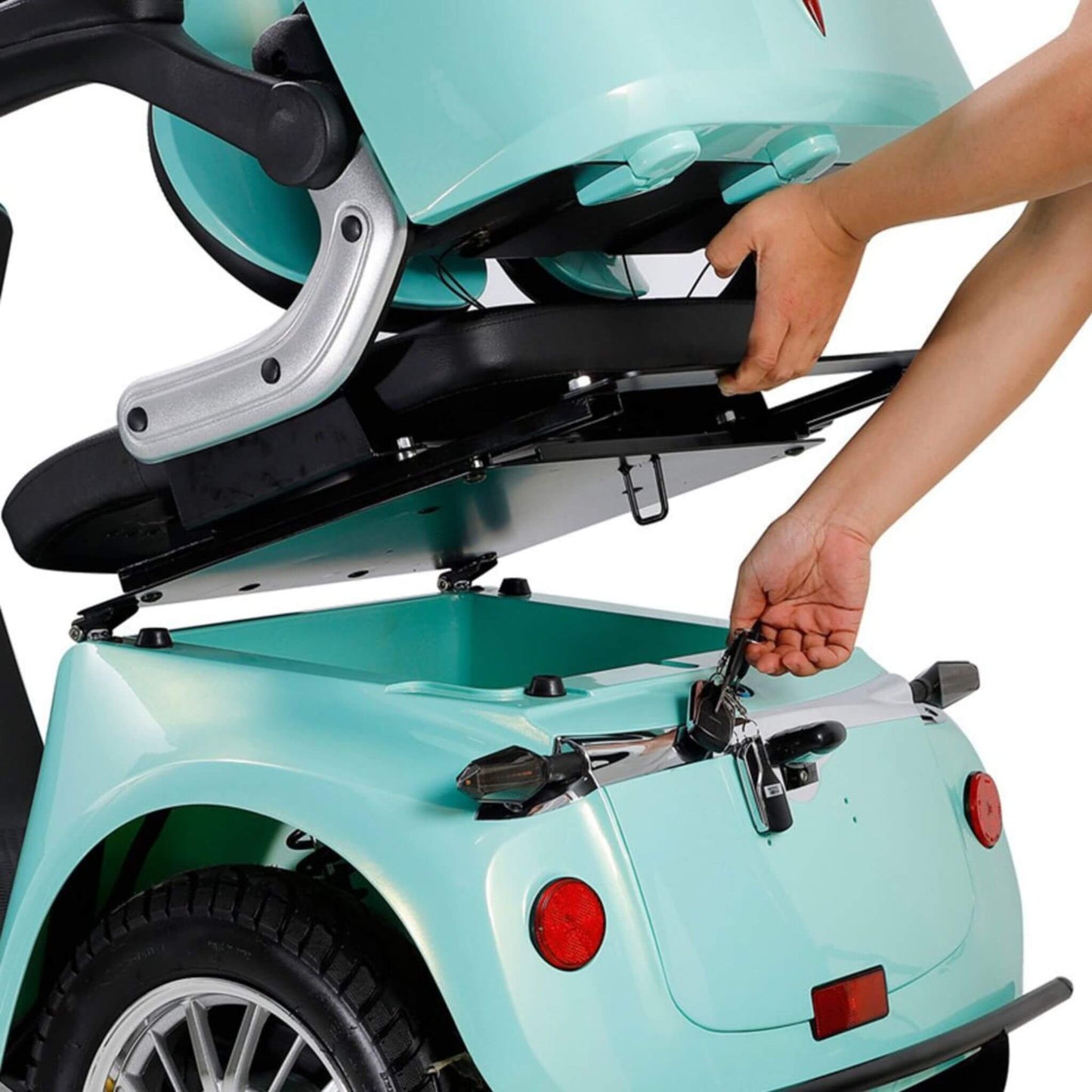 Zvg Heavy-Duty 800W 60V/20AH Four Wheel All-Terrain Travel Mobility Scooter For Adults And Seniors, 500LB (SAK97156)